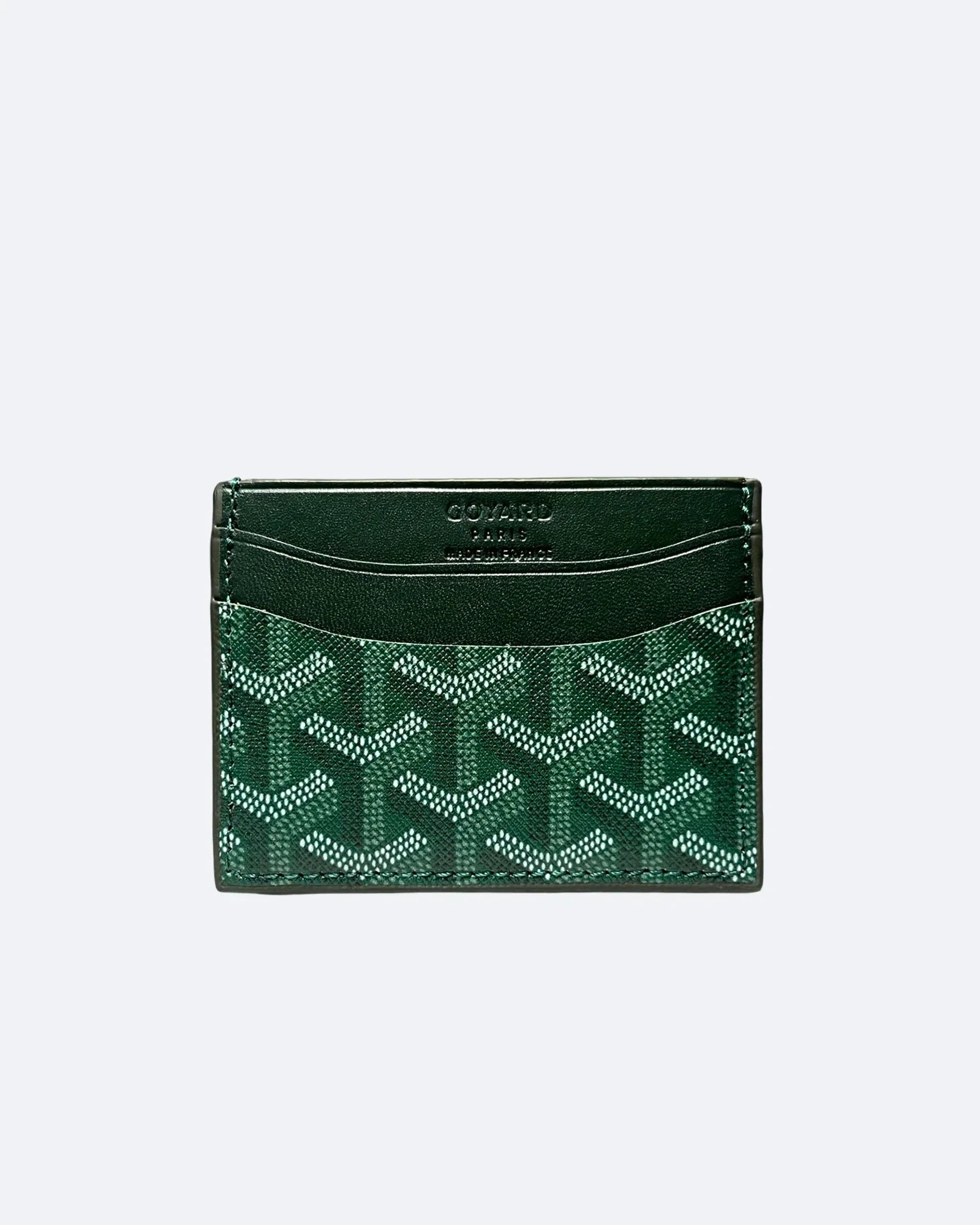 Goyard Pattern Cardholder - Pine Green
