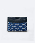 Goyard Pattern Cardholder - Dark Blue