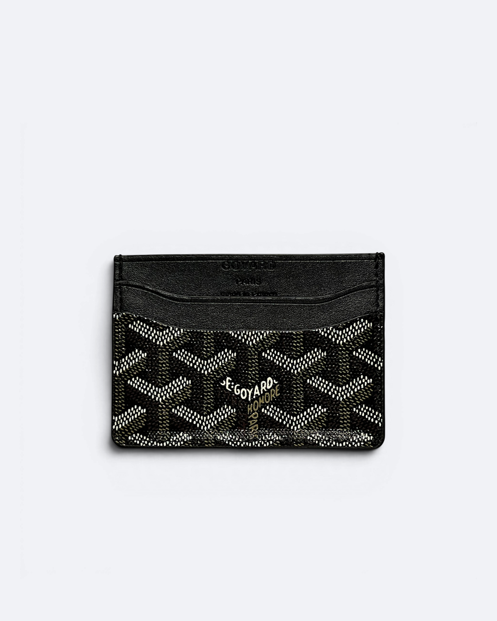 Goyard - Goyardine Pattern Cardholder - Black