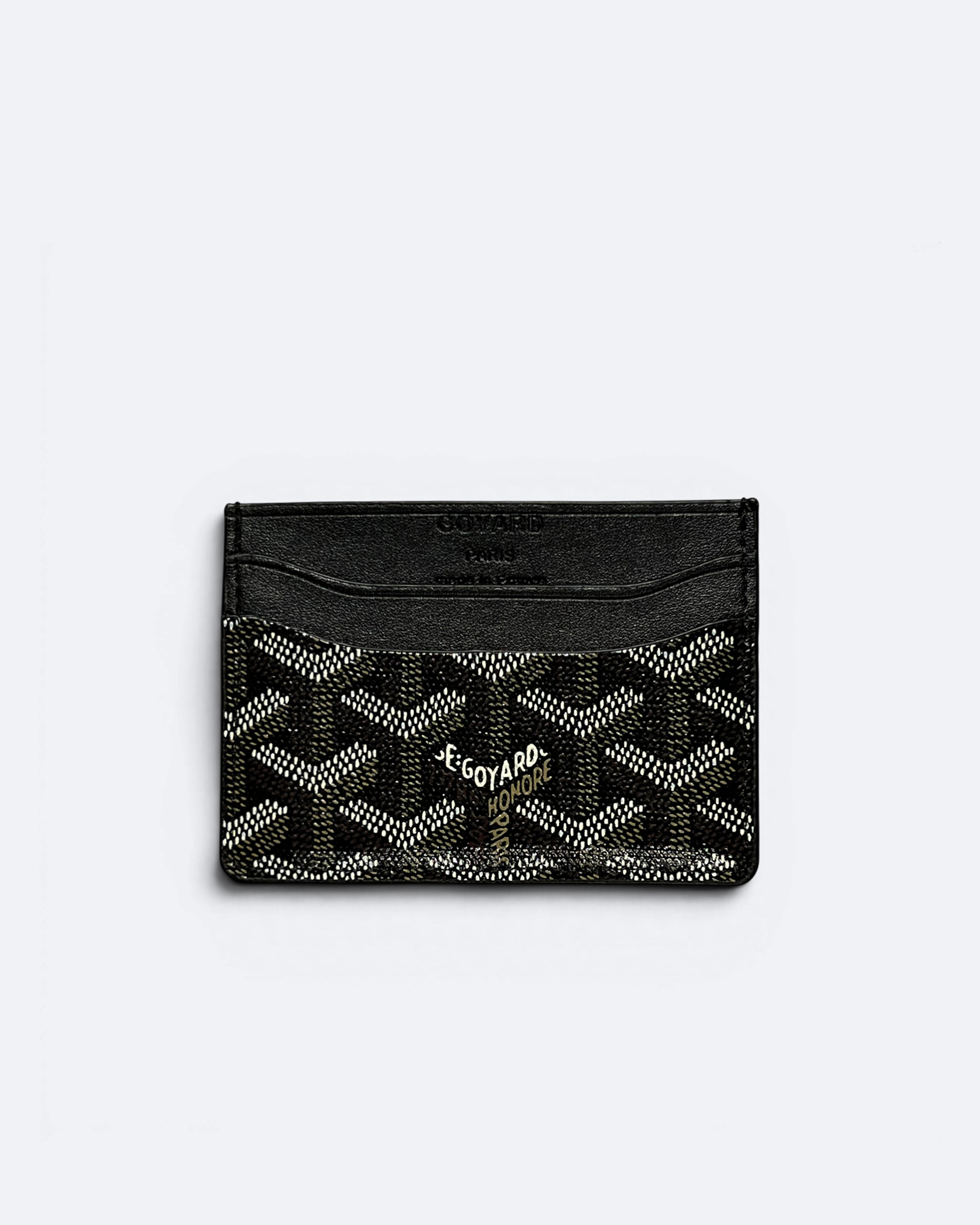 Goyard - Goyardine Pattern Cardholder - Black
