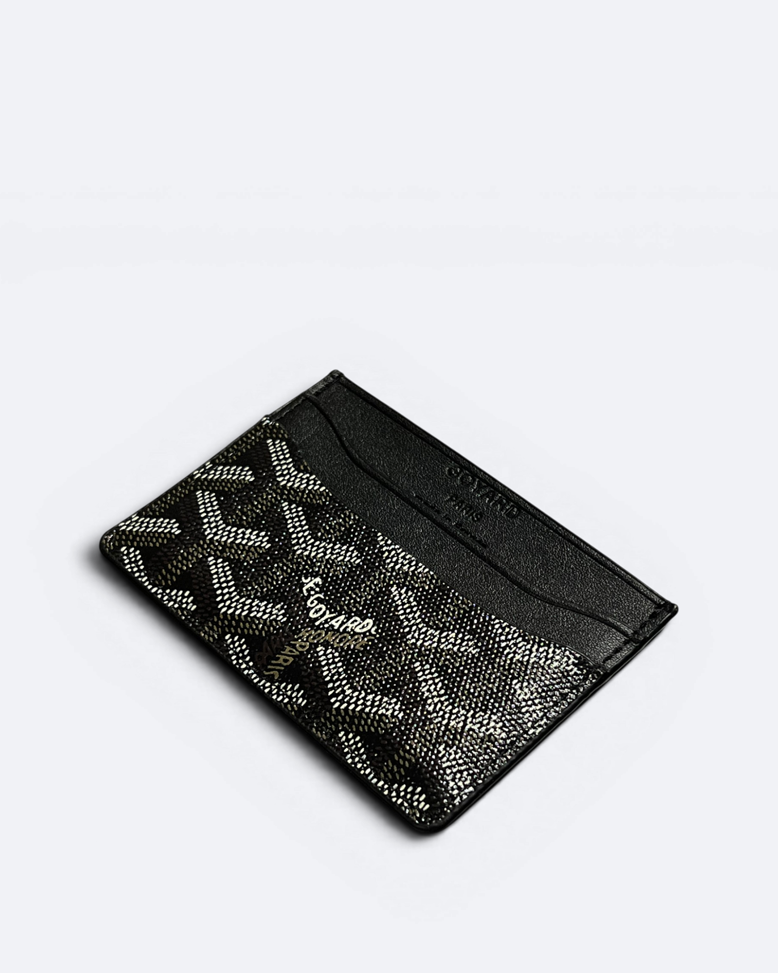 Goyard - Goyardine Pattern Cardholder - Black