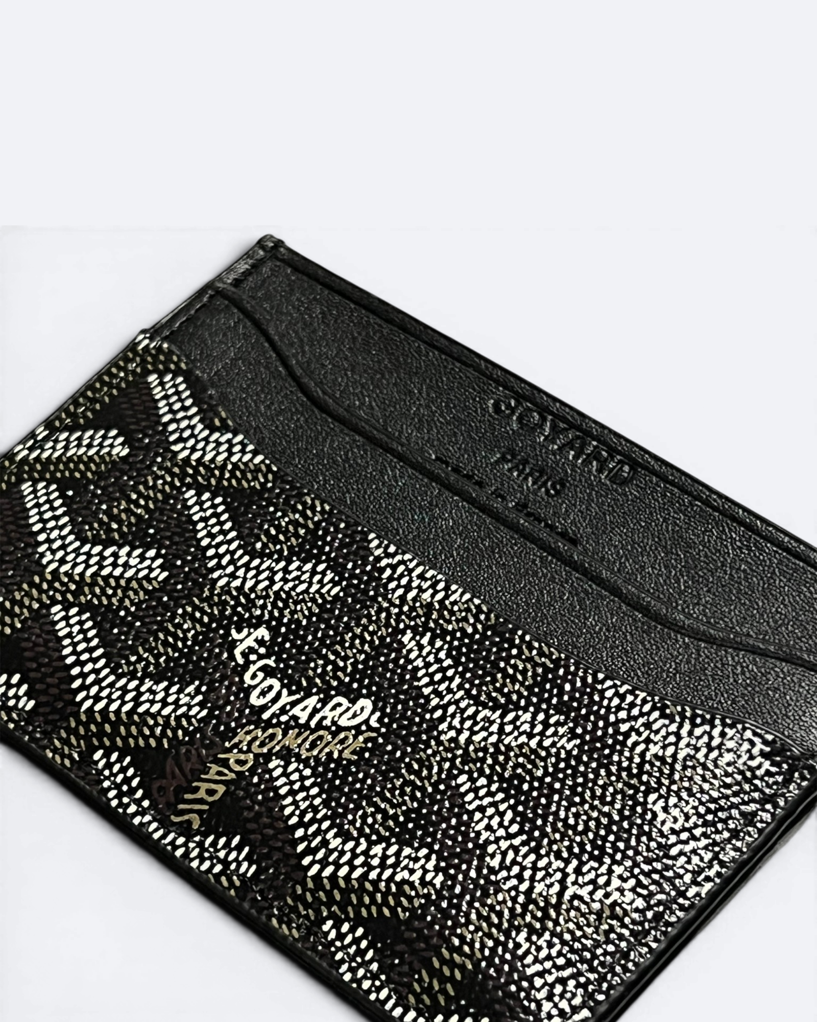Goyard - Goyardine Pattern Cardholder - Black