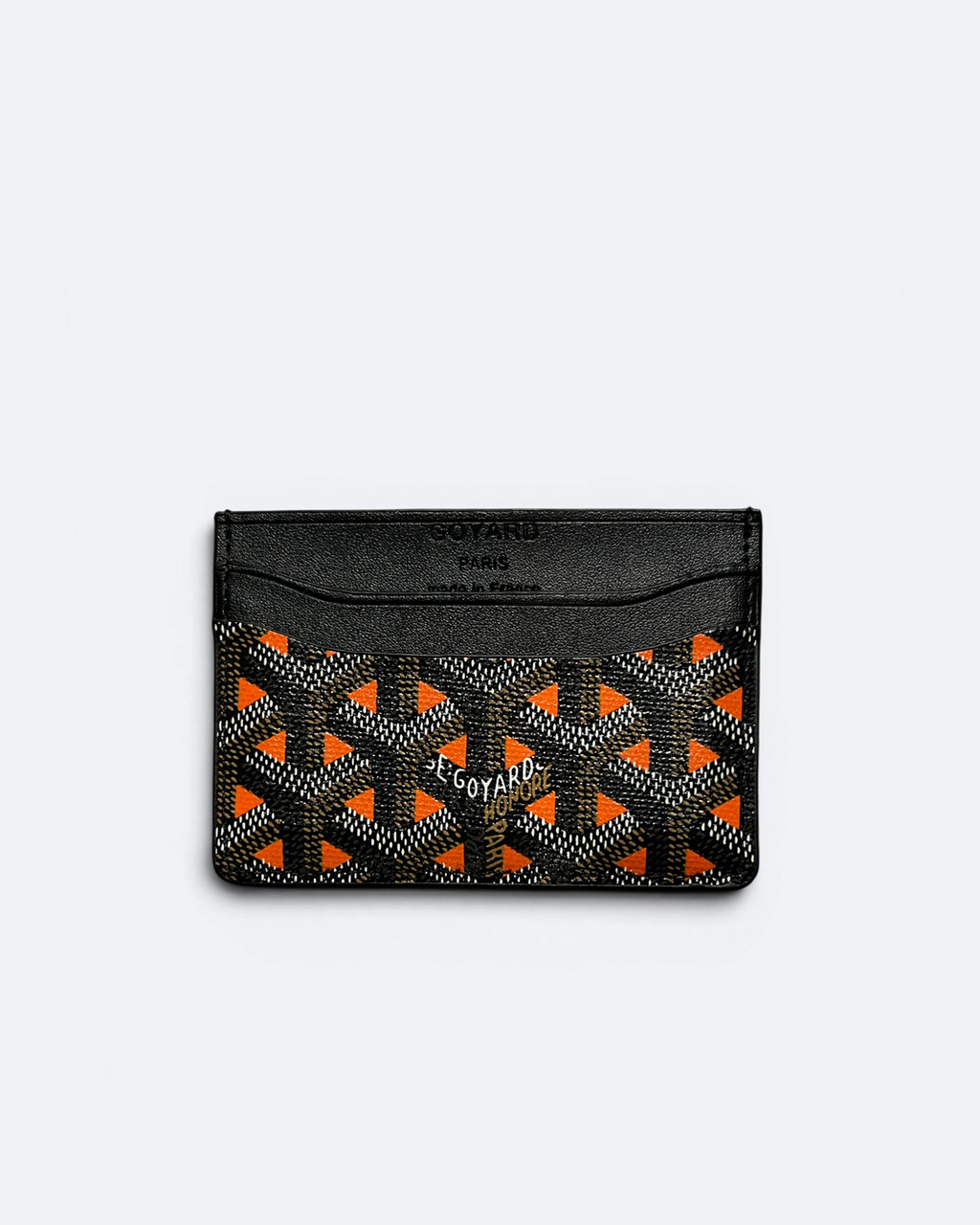 Goyard - Goyardine Pattern Cardholder - Black/Orange