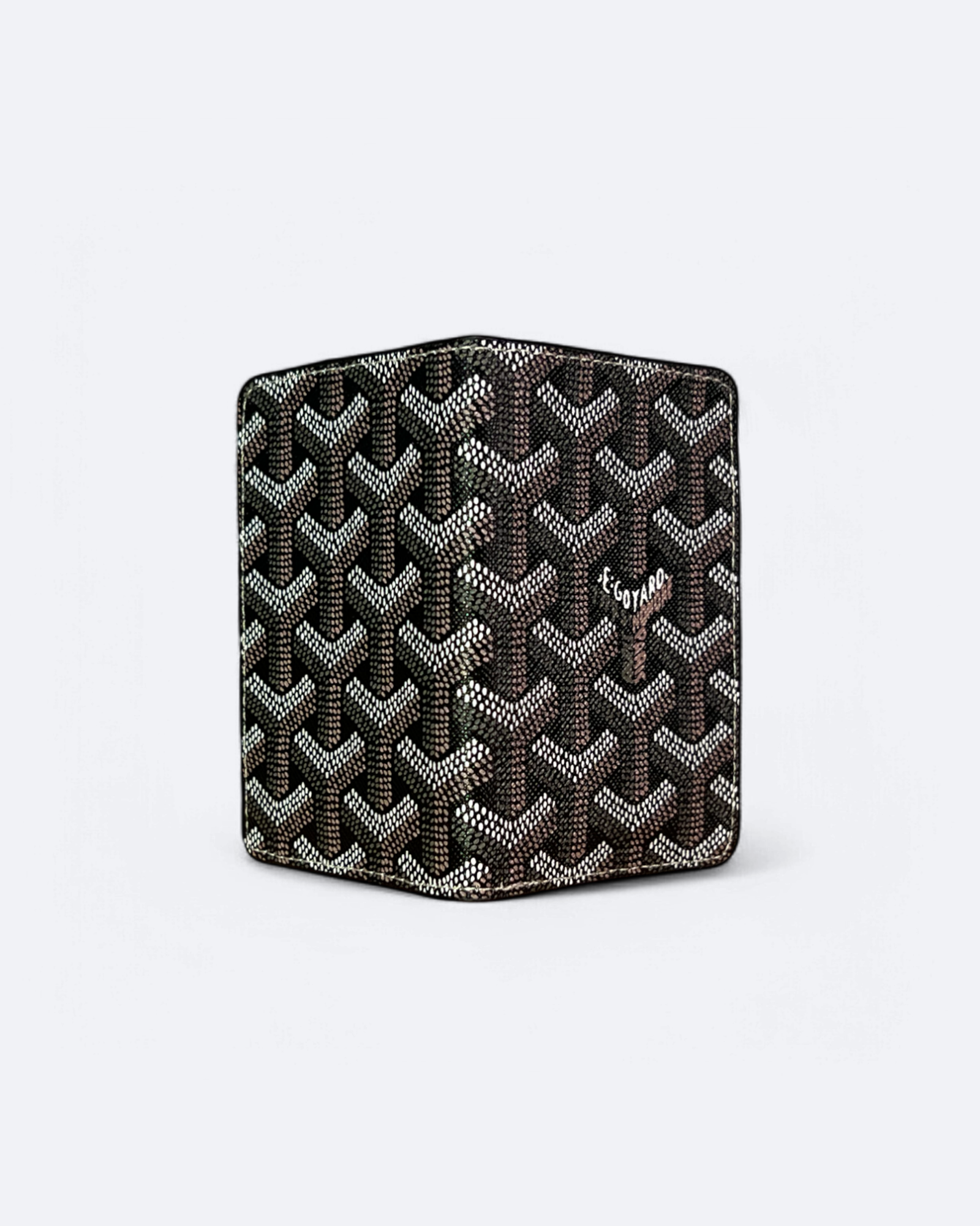 Goyard Pattern Folded Cardholder - Brown