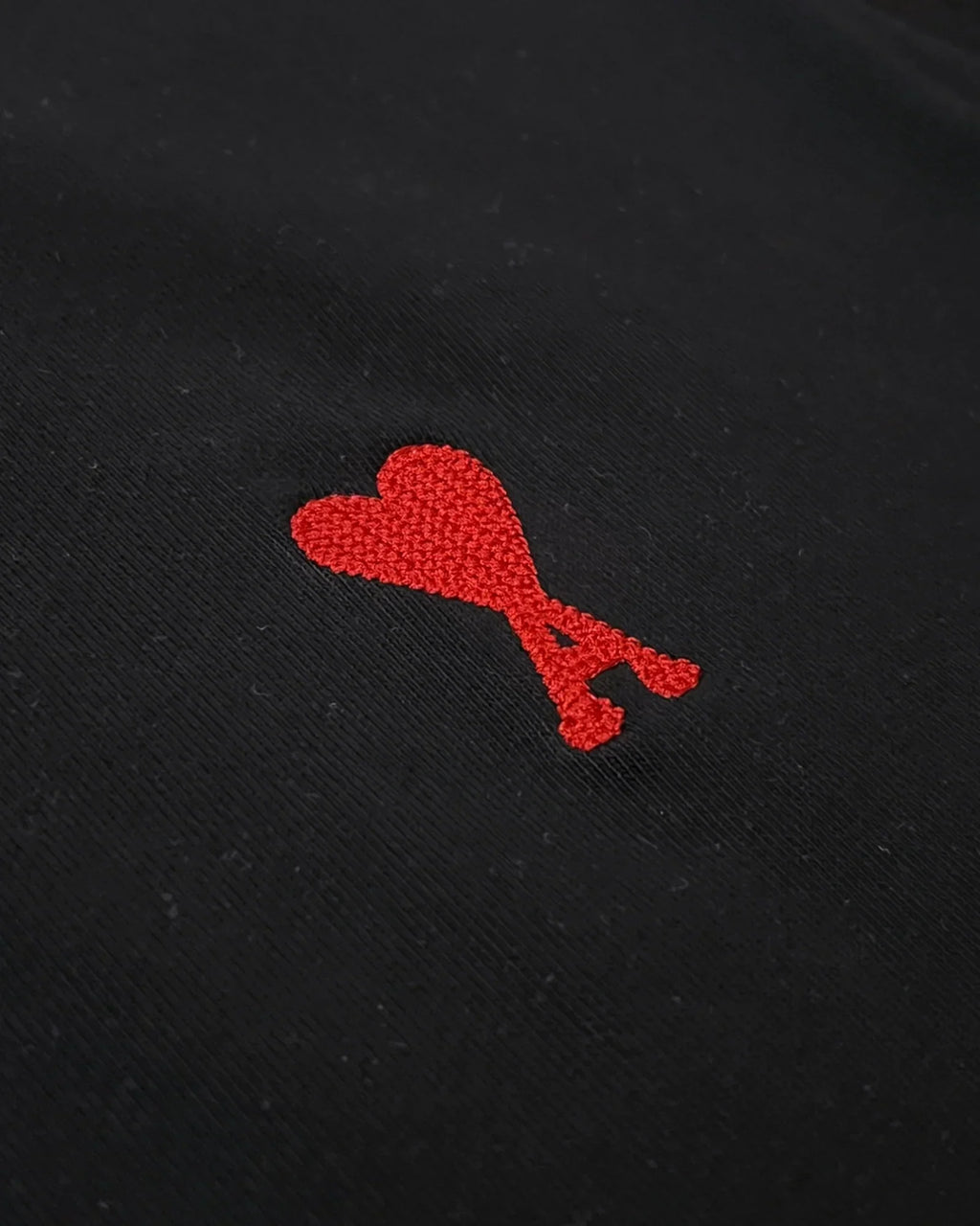 AMI - Heart Logo Hoodie - Black