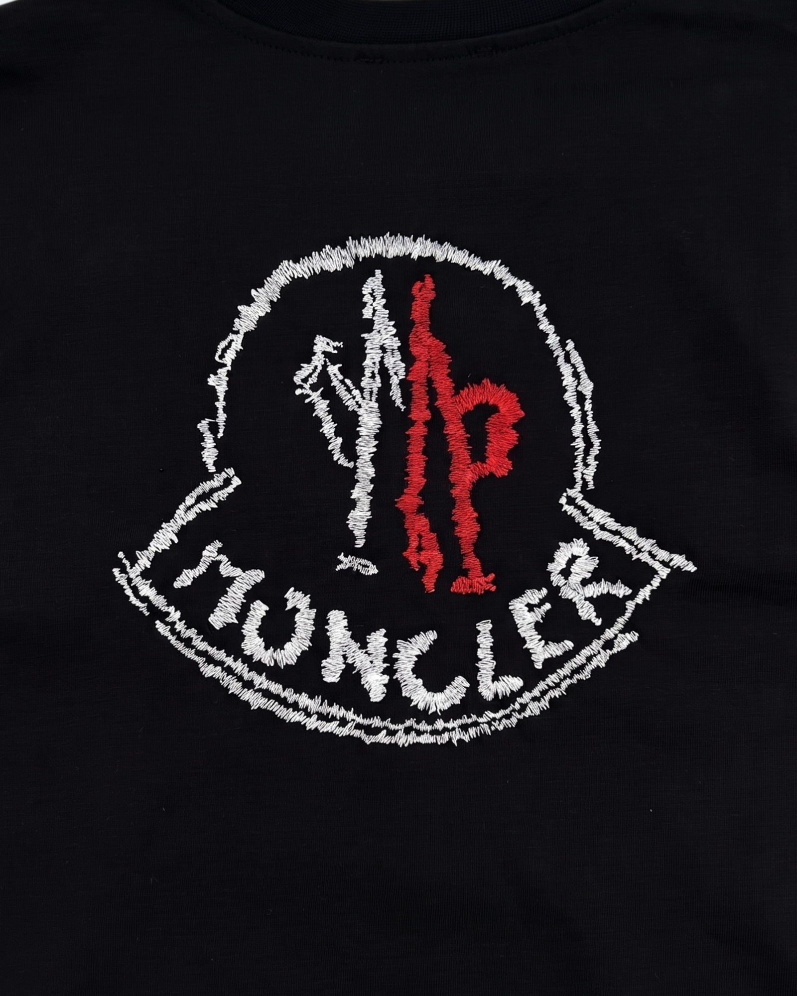 Moncler - Scribble Logo T-Shirt - Black