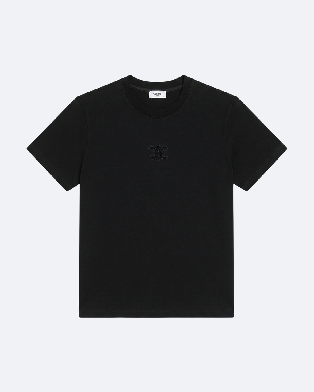 Celine - Applique Logo T-Shirt - Black