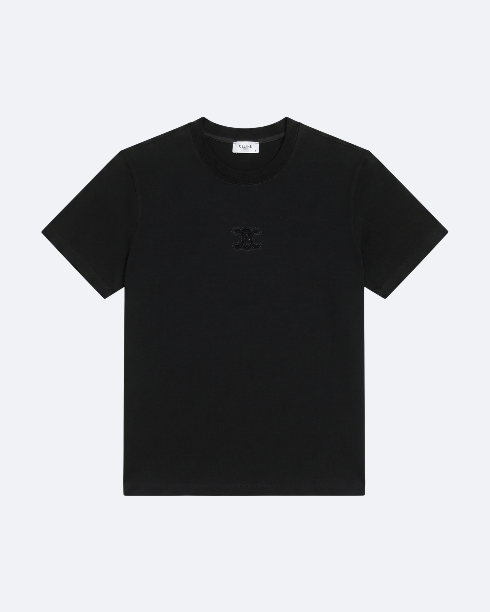 Celine - Applique Logo T-Shirt - Black