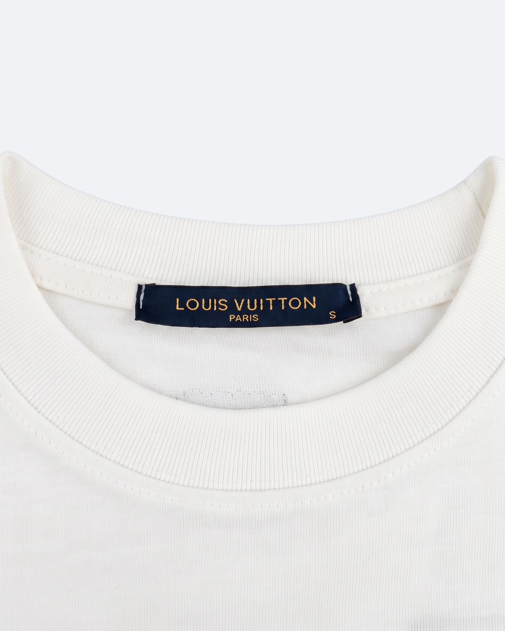 LVTN - Cursive Monogram Embroidery T-Shirt - White