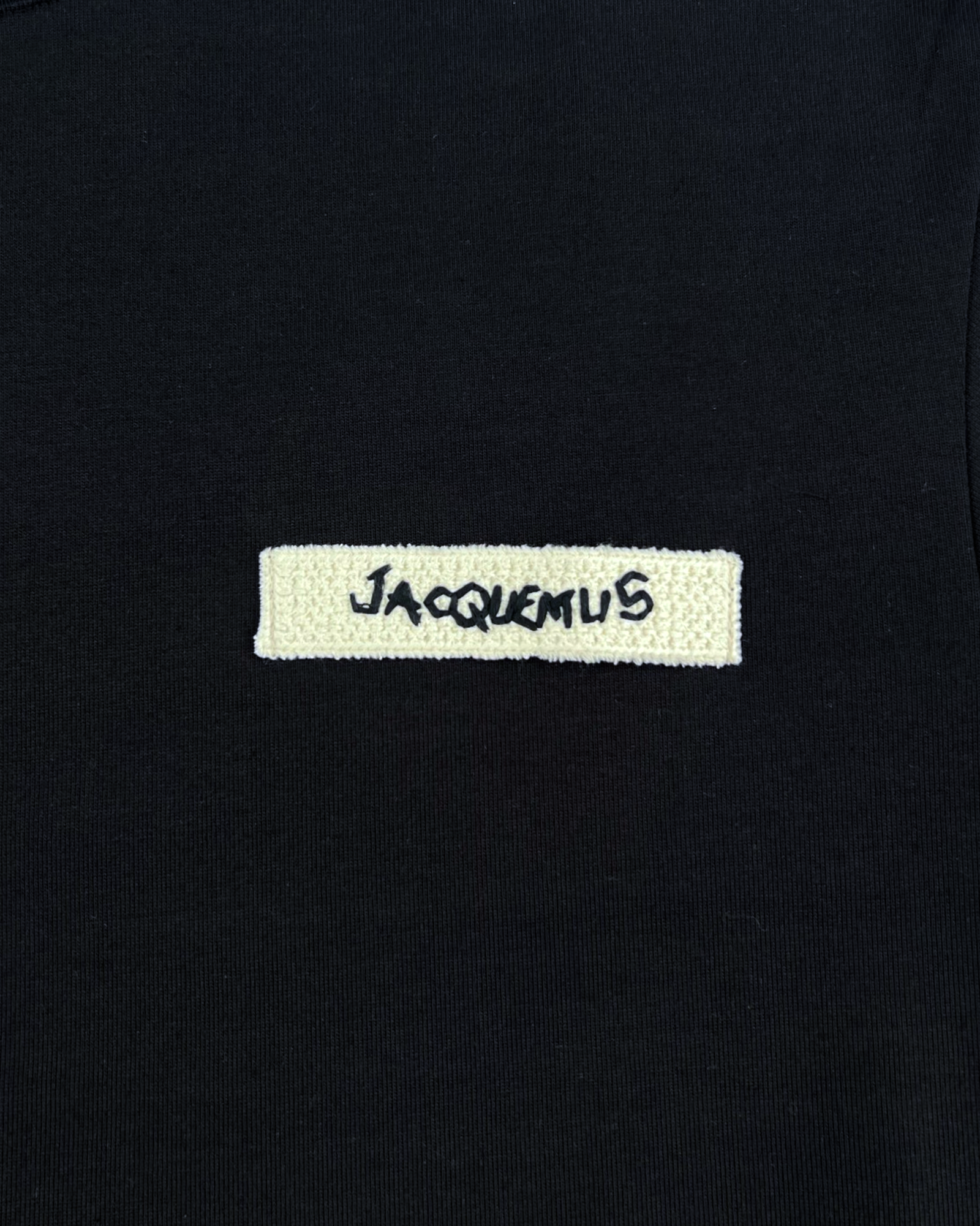 Jacquemus - Woven Label T-Shirt - Black