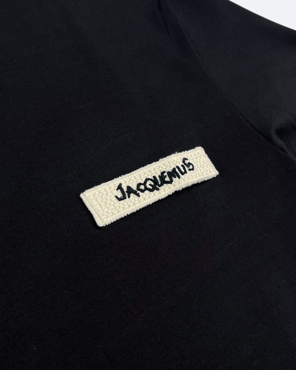 Jacquemus - Woven Label T-Shirt - Black