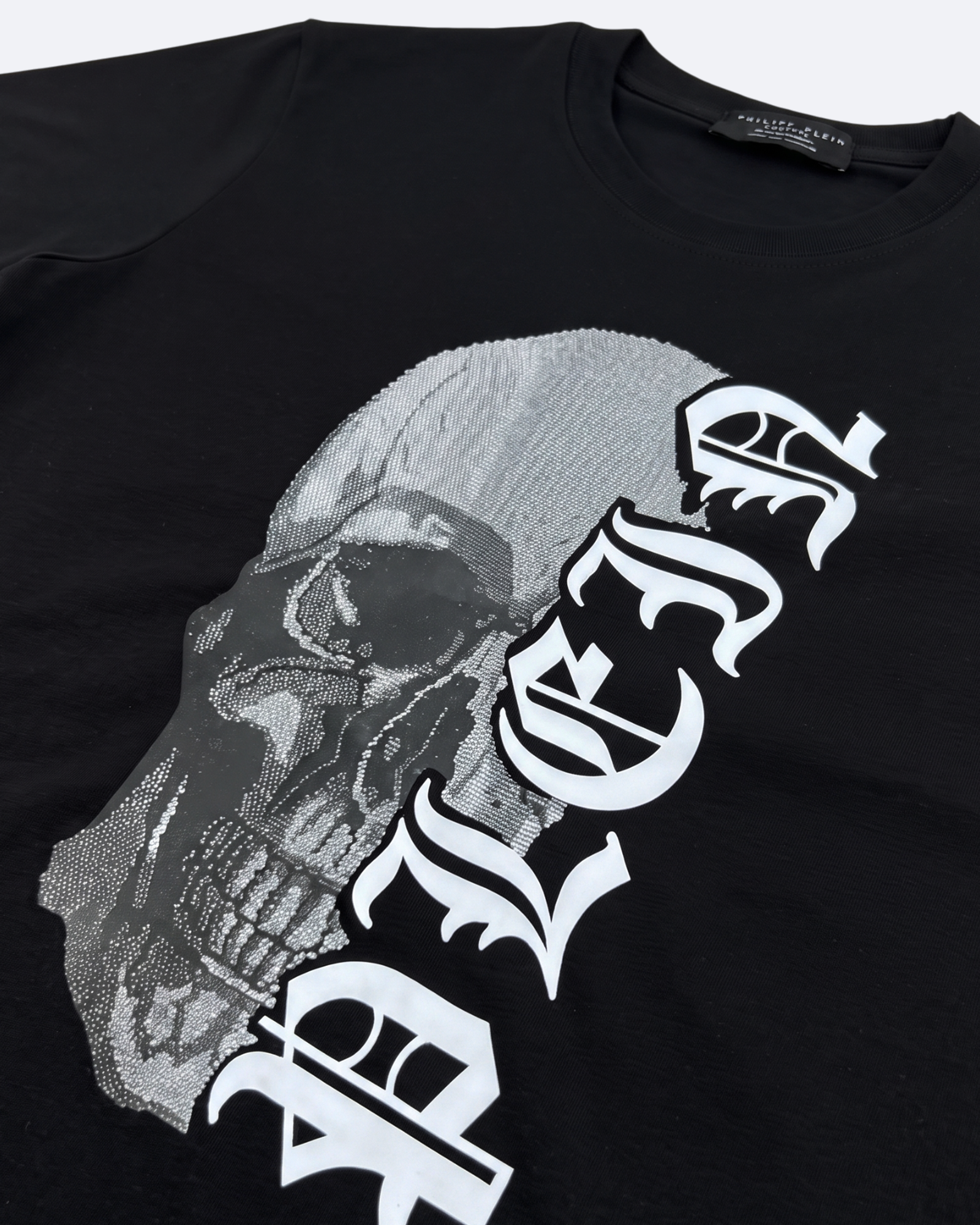 Philip Plein - Half-Skull T-Shirt - Black