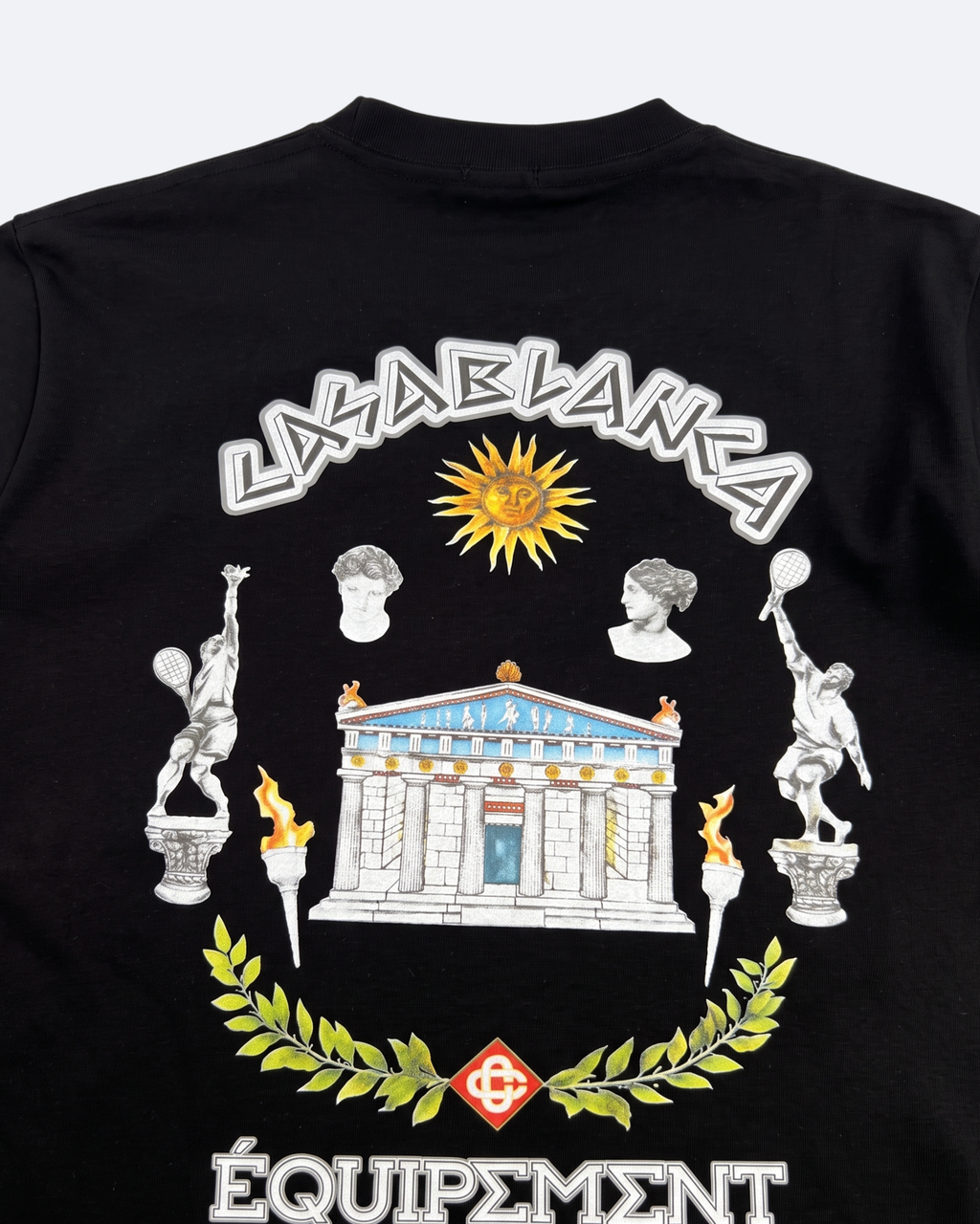Casablanca - Olympia Print T-Shirt - Black