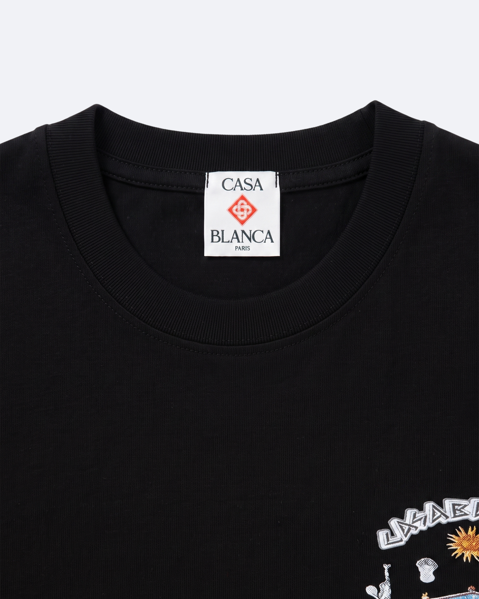 Casablanca - Olympia Print T-Shirt - Black