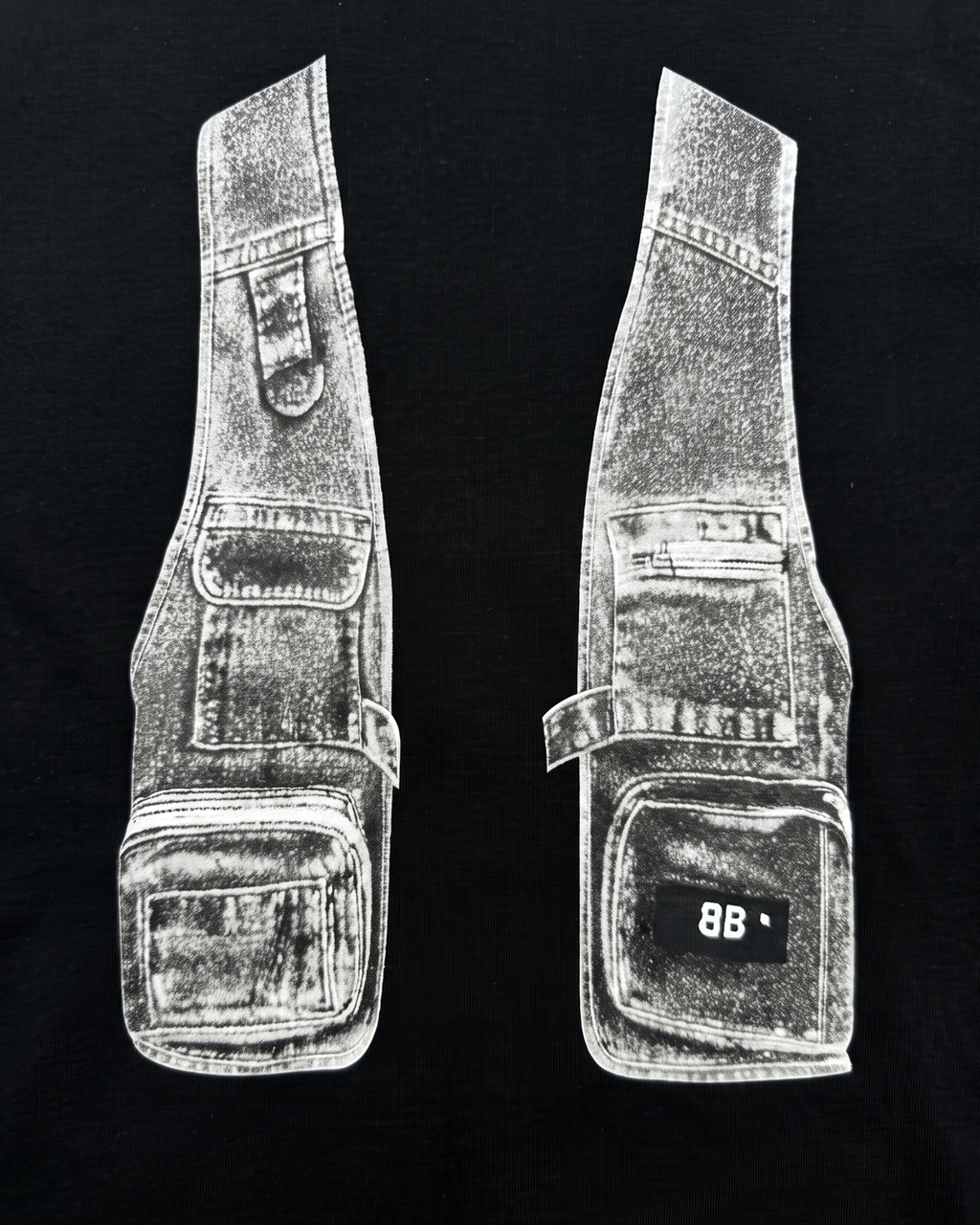 Balenciaga - Denim Vest T-Shirt - Black