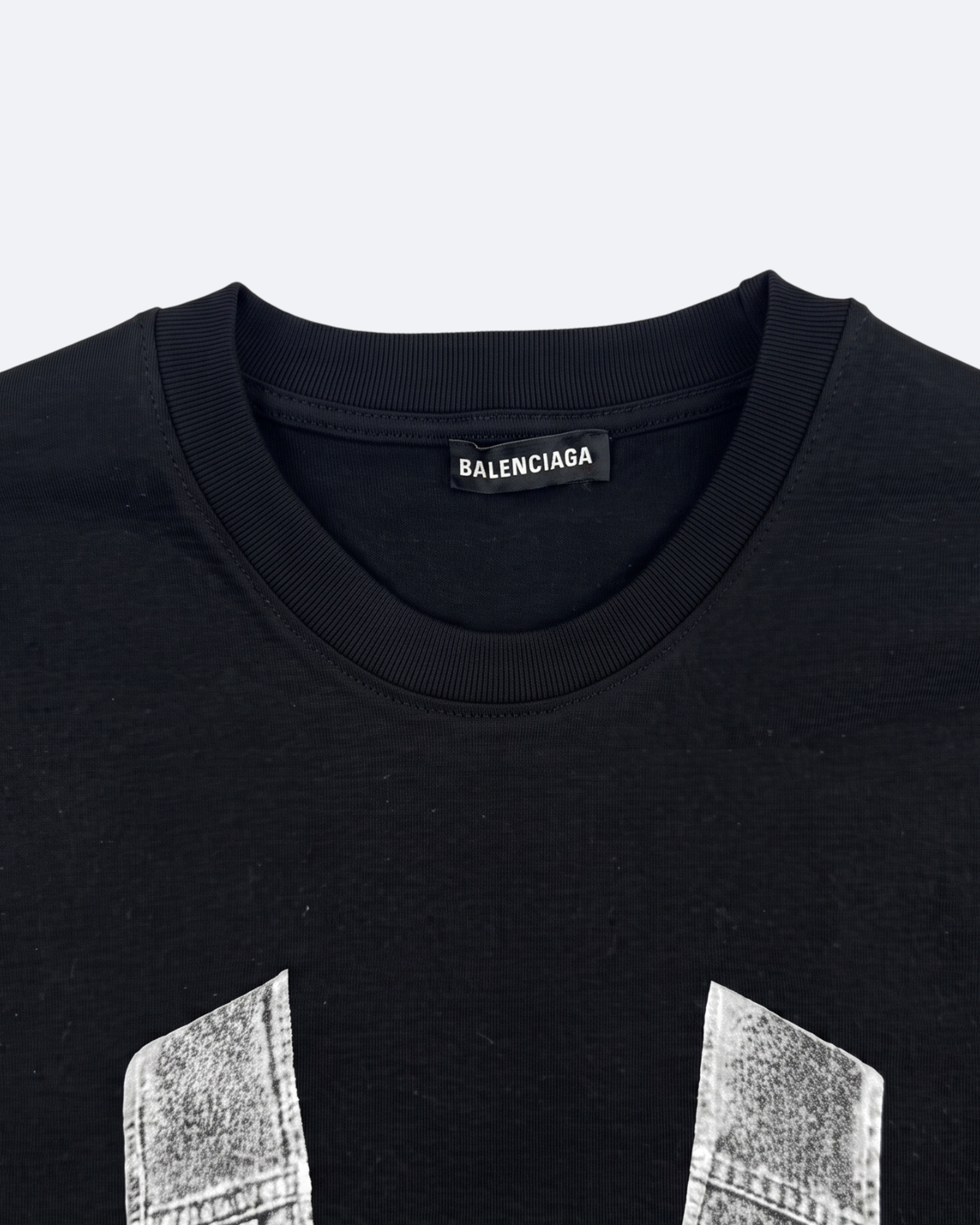 Balenciaga - Denim Vest T-Shirt - Black