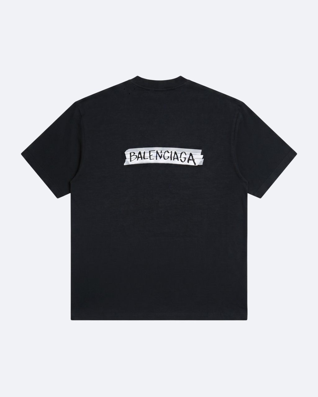 Balenciaga - Brush Tape Distressed T-Shirt - Dark Gray