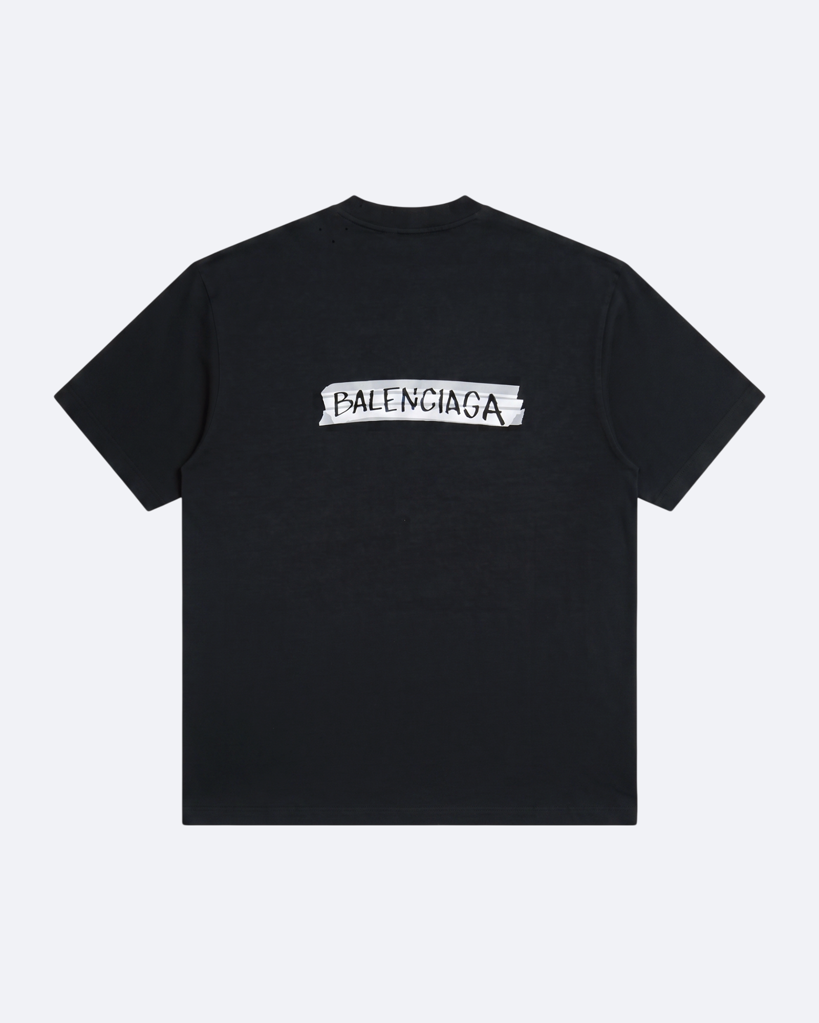 Balenciaga - Brush Tape Distressed T-Shirt - Dark Gray