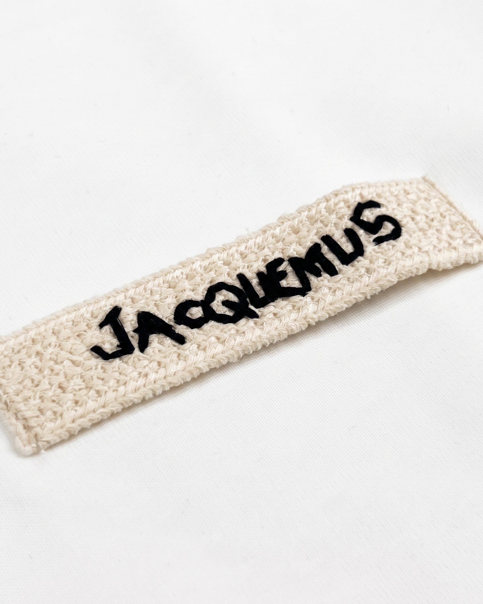 Jacquemus - Woven Label T-Shirt - White