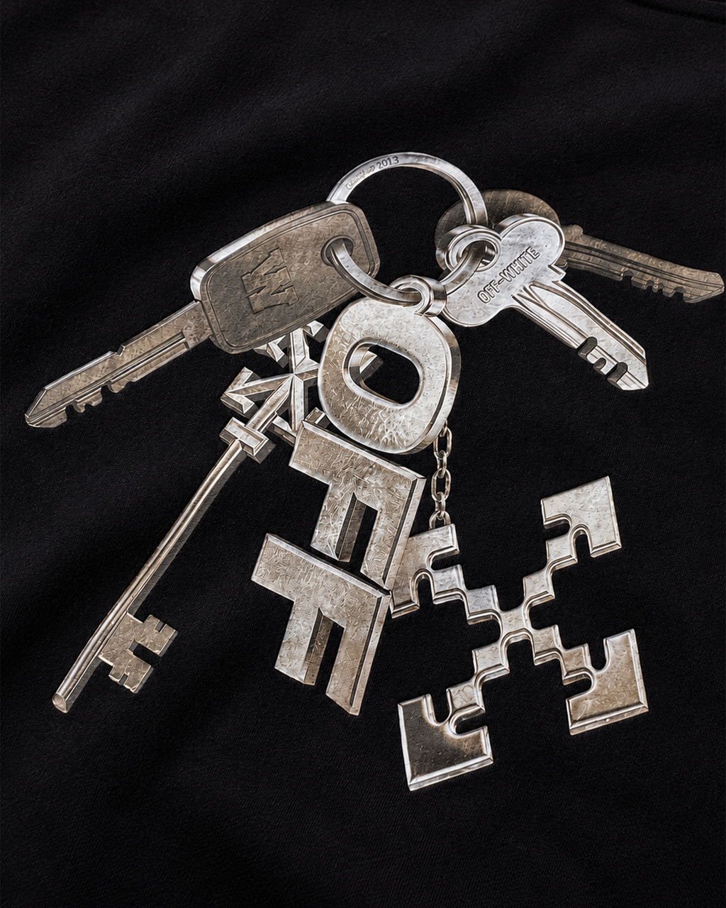 Off-White - Keys Graphic T-Shirt - Black