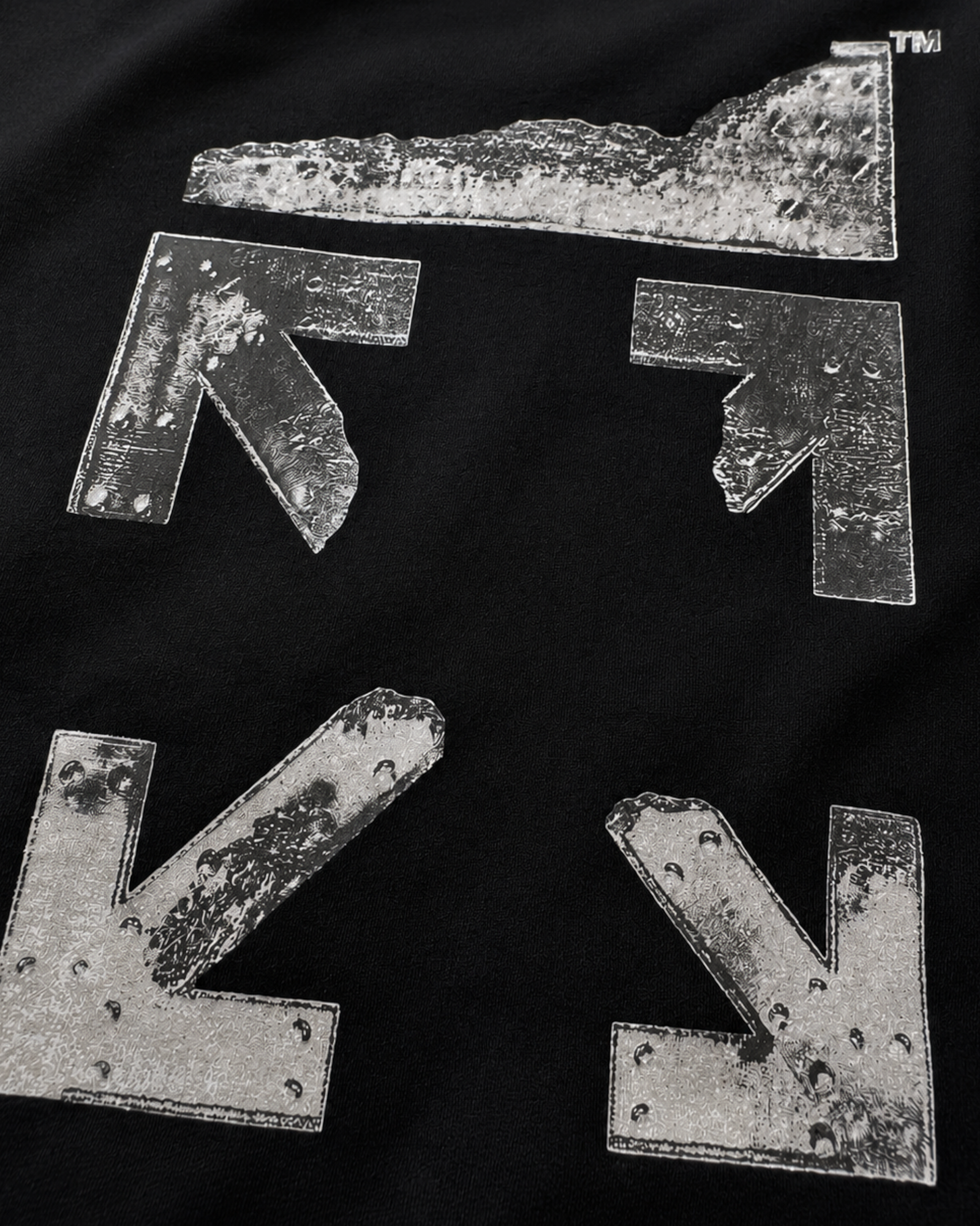Off-White - Stone Arrow Logo T-Shirt - Black