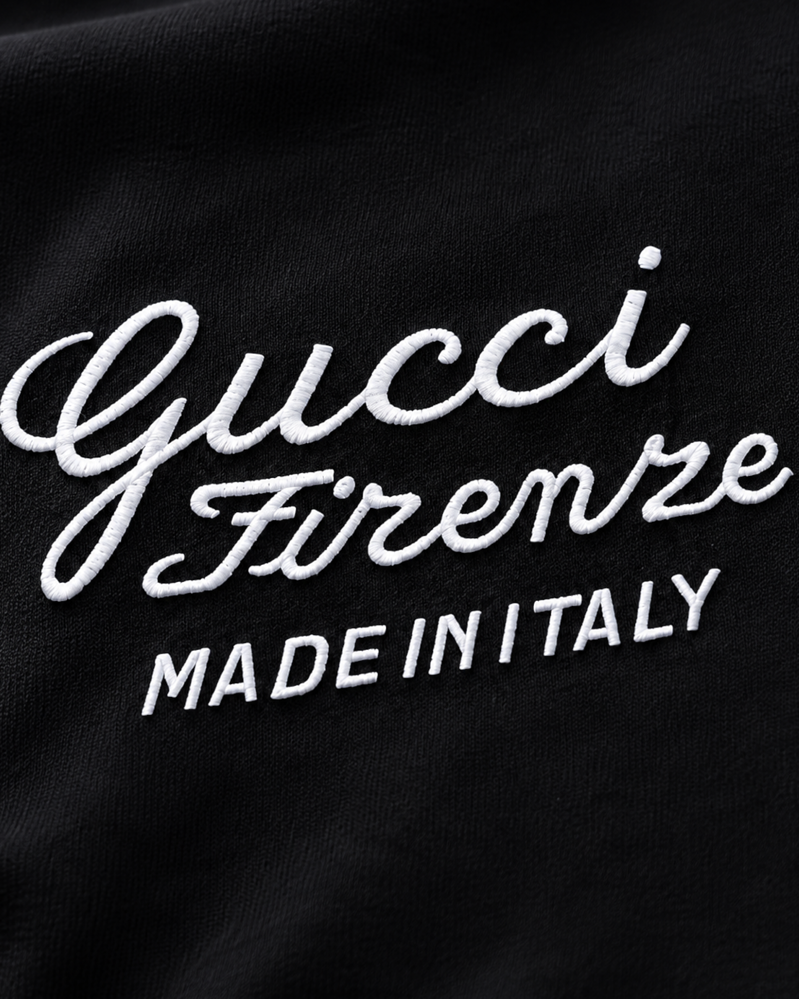 Gucci - Firenze Embroidery T-Shirt - Black
