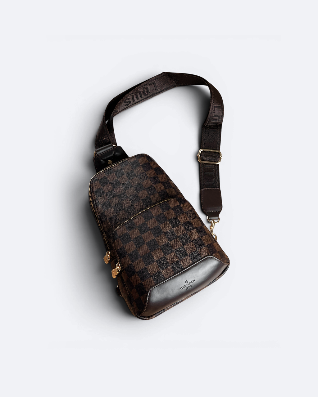LVTN - Damier Avenue Crossbody Bag - Brown