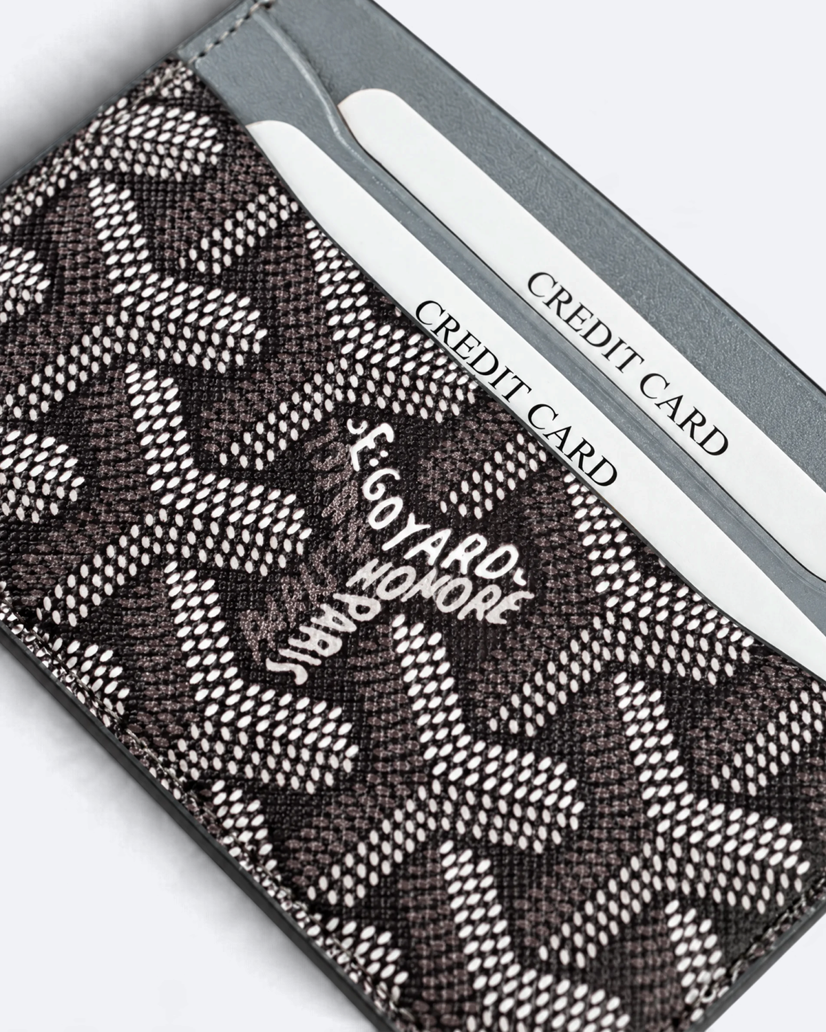 Goyard - Goyardine Pattern Cardholder - Gray
