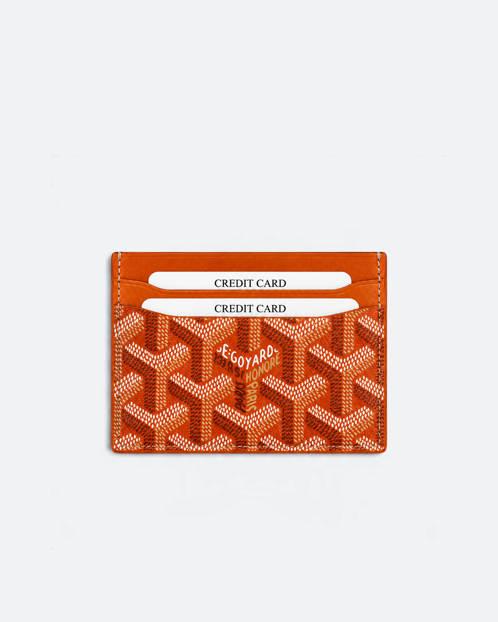 Goyard - Goyardine Pattern Cardholder - Orange
