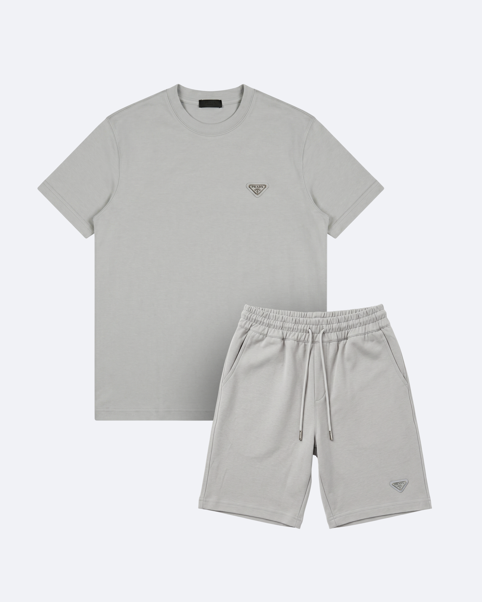 Prada - Plate Logo Summer Set - Light Gray