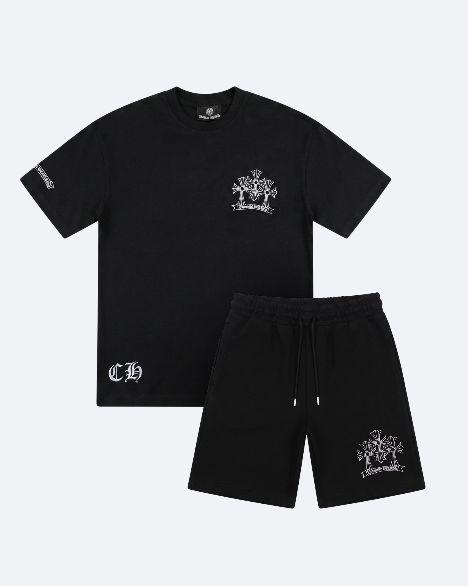 Chrome Hearts - Dashed Logo Summer Set - Black