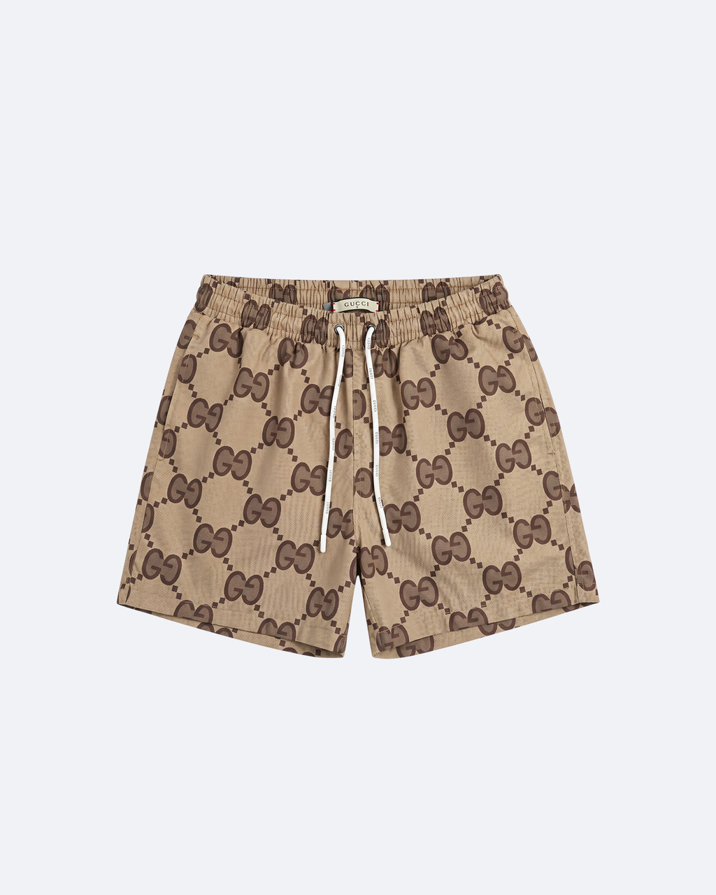 GC - GG Monogram Swim Shorts - Beige