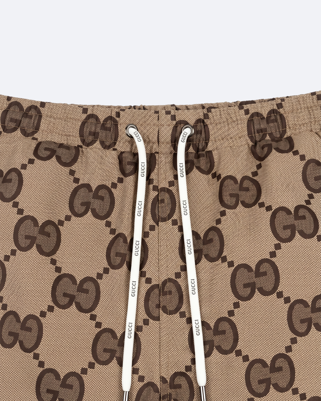GC - GG Monogram Swim Shorts - Beige
