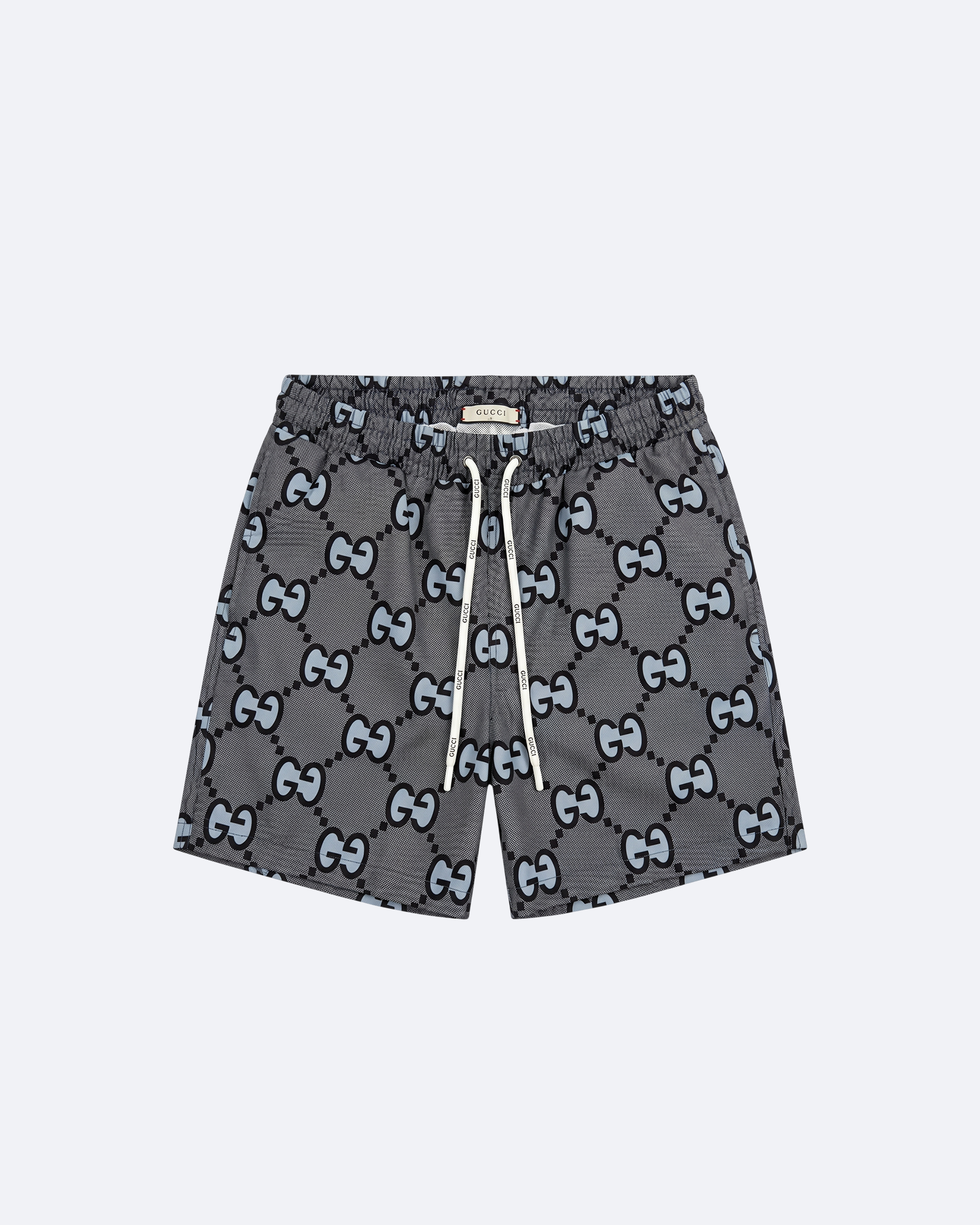GC - GG Monogram Swim Shorts - Gray