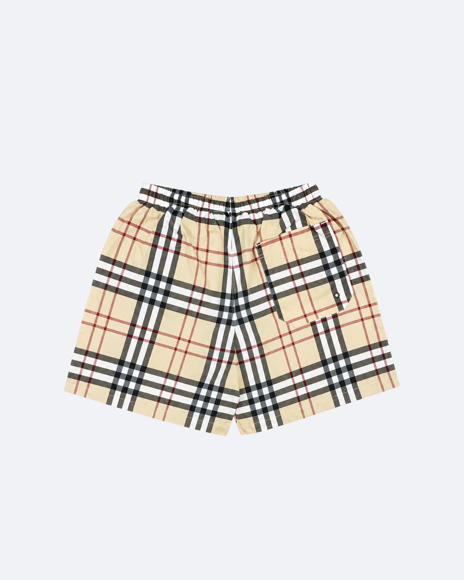Burberry - Check Pattern Swim Shorts - Beige