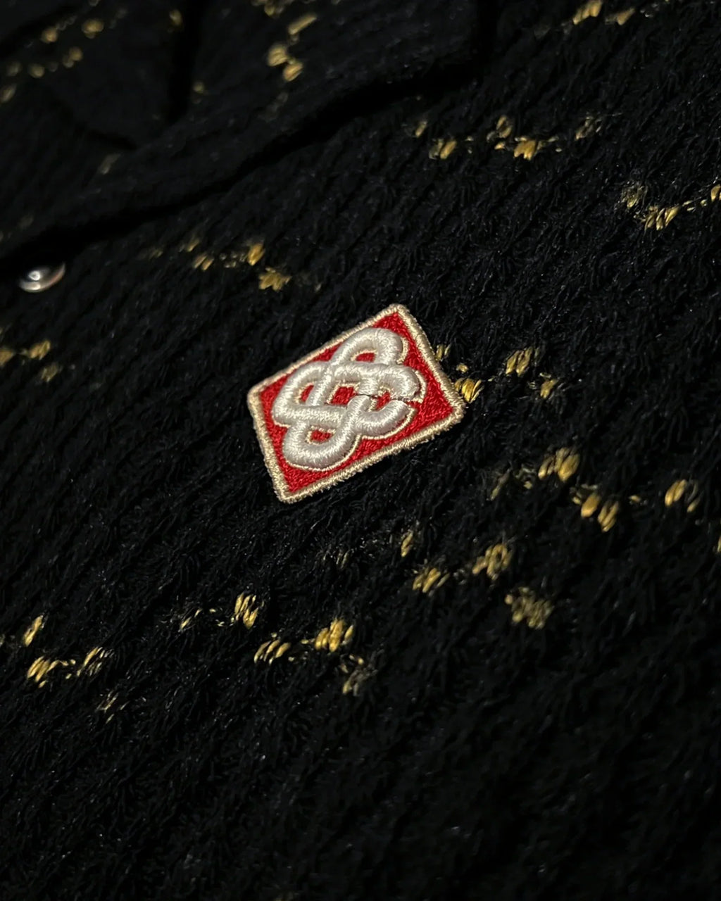 Casablanca - Logo Embroidery Knitted Summer Set - Black/Gold