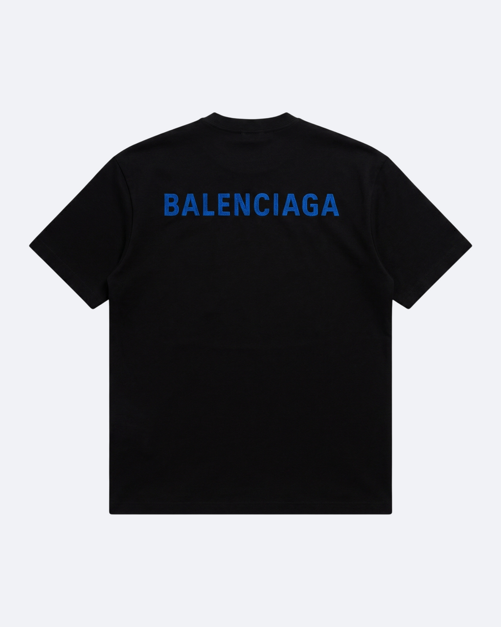 Balenciaga - Blue Logo Embroidery Summer Set - Black