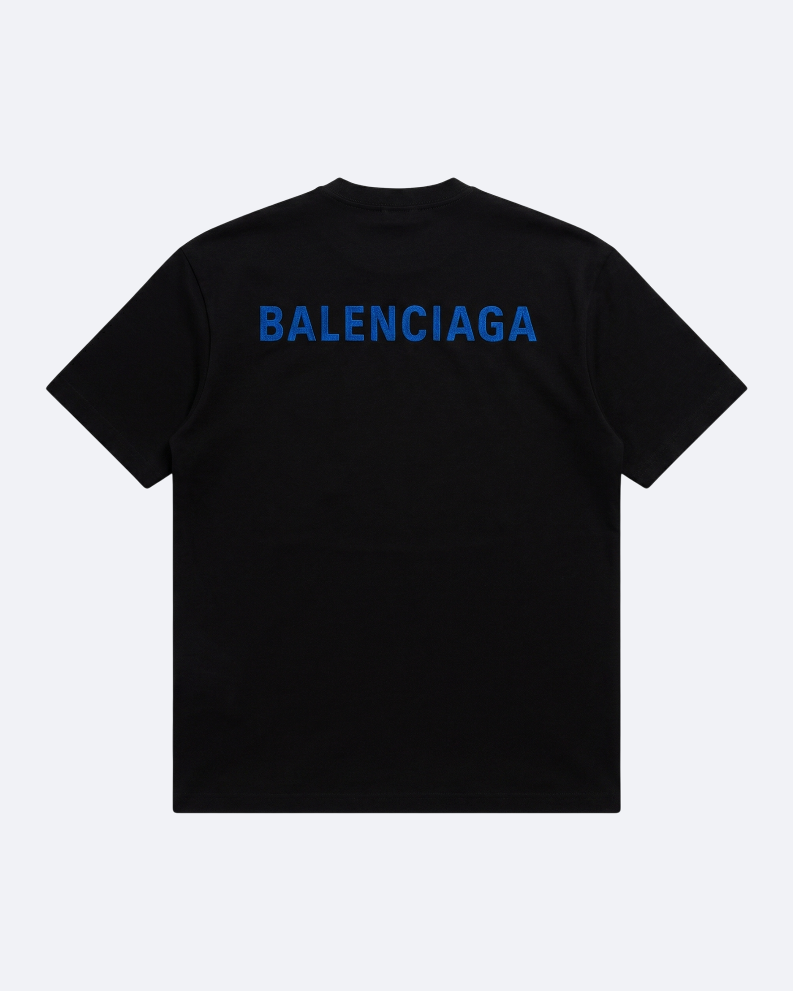 Balenciaga - Blue Logo Embroidery Summer Set - Black