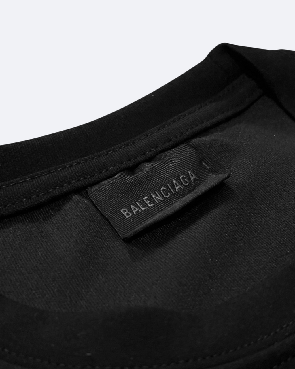 Balenciaga - Blue Logo Embroidery Summer Set - Black