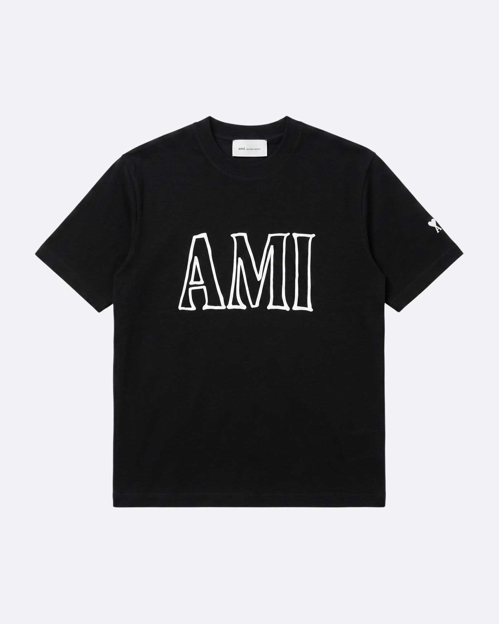 AMI - Outline Logotype T-Shirt - Black