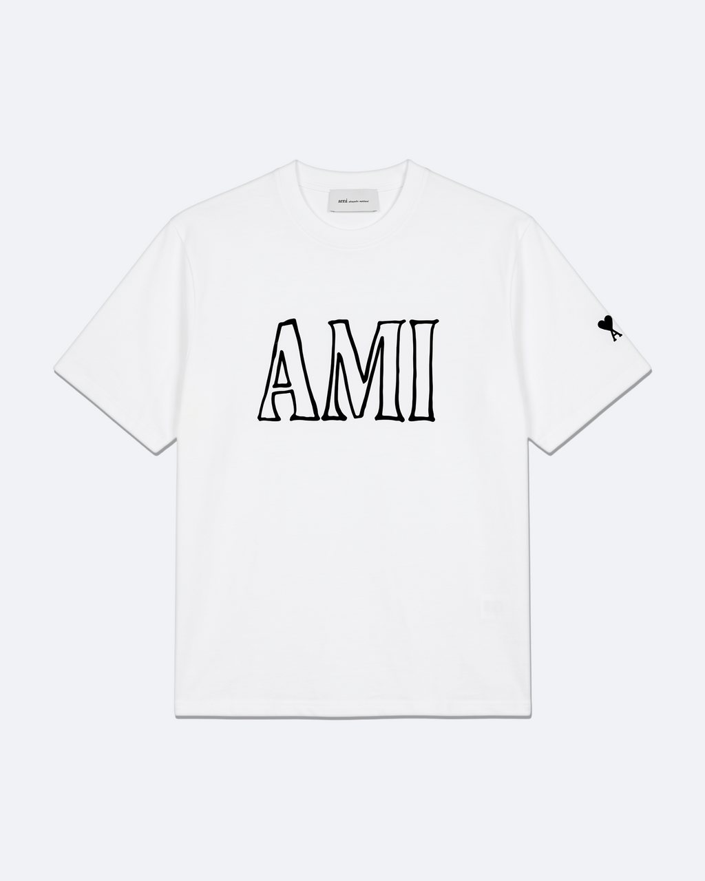 AMI - Outline Logotype T-Shirt - White