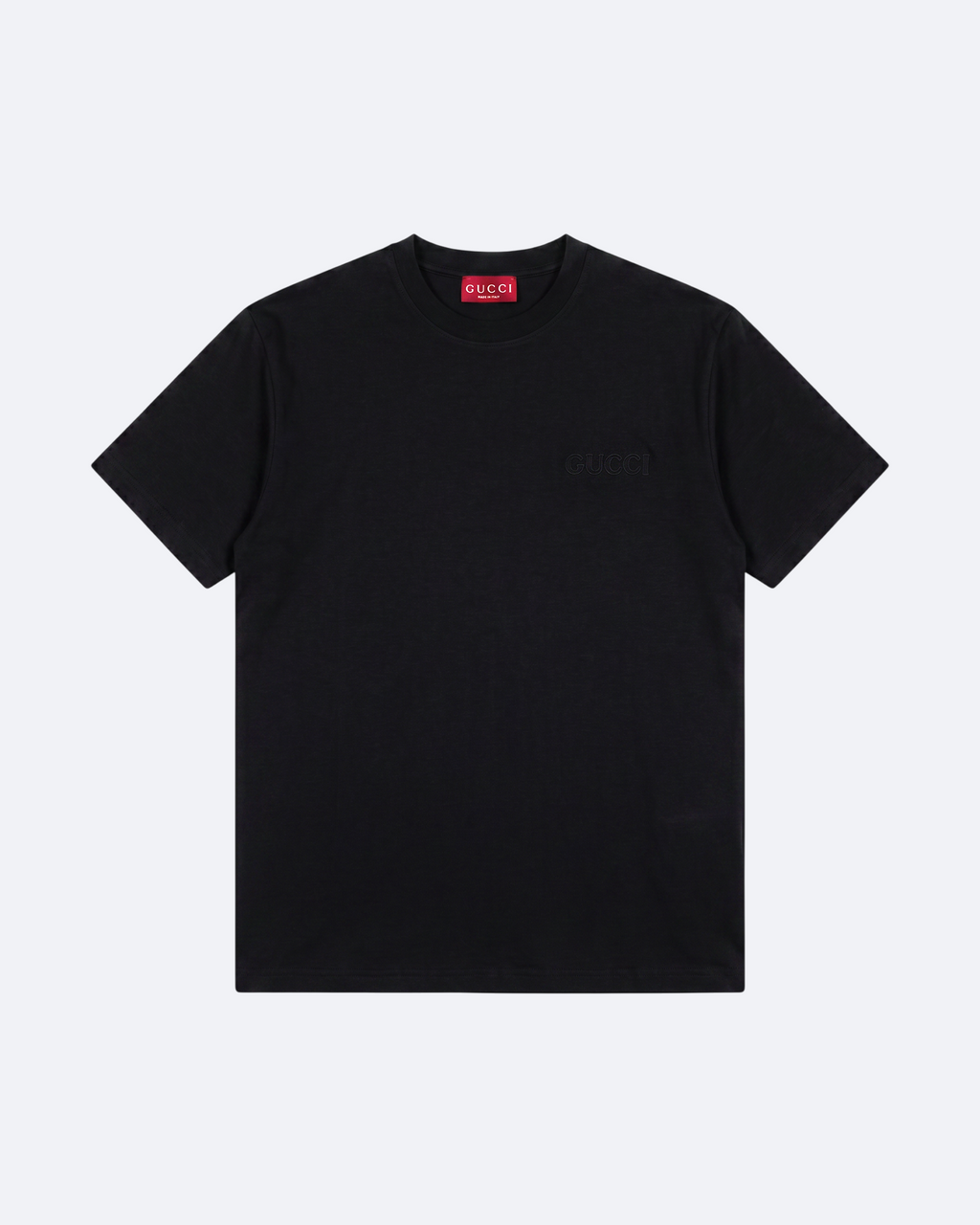 Gucci - Black Applique Logo T-Shirt - Black