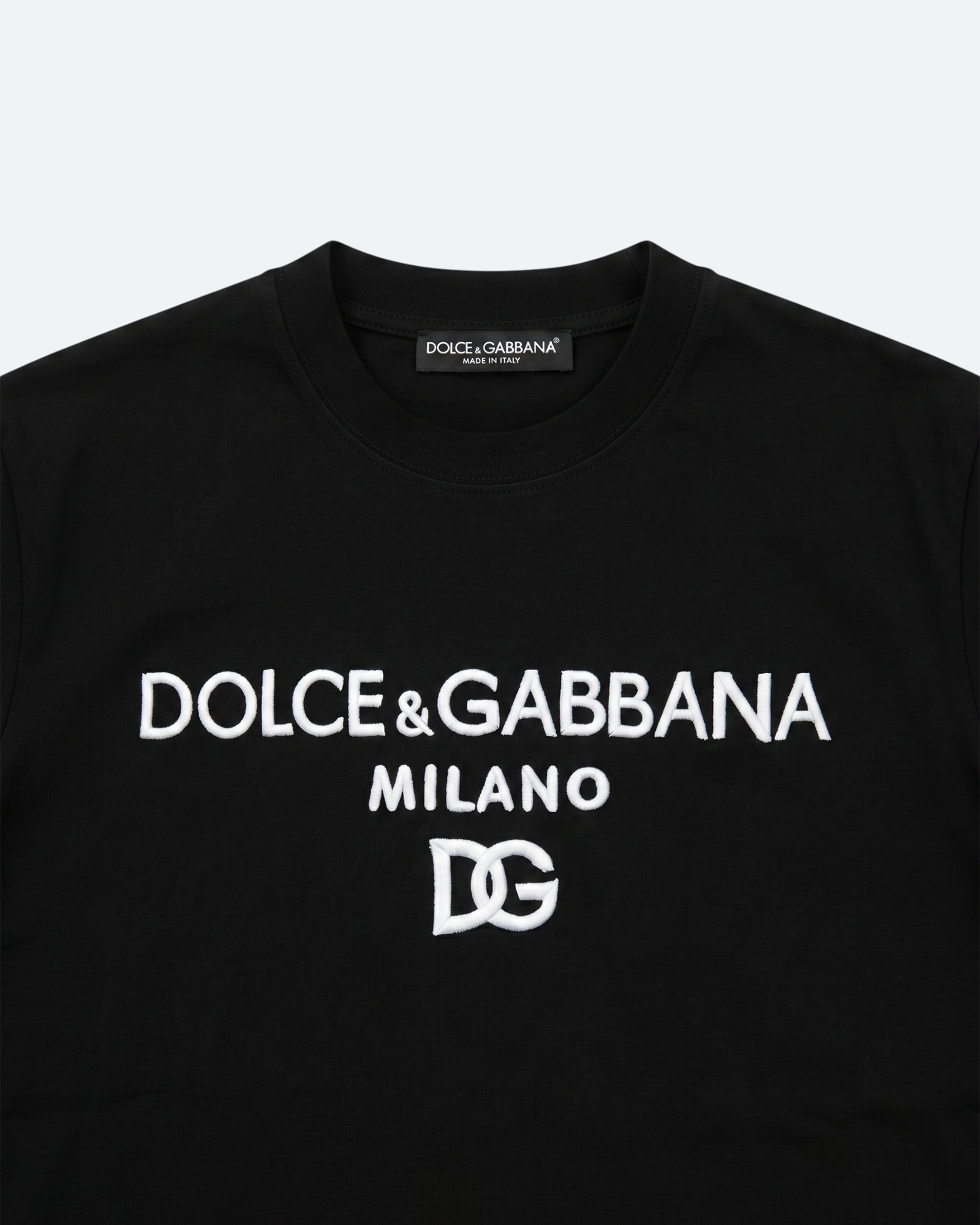 Dolce & Gabbana - Classic Logo Embroidery T-Shirt - Black