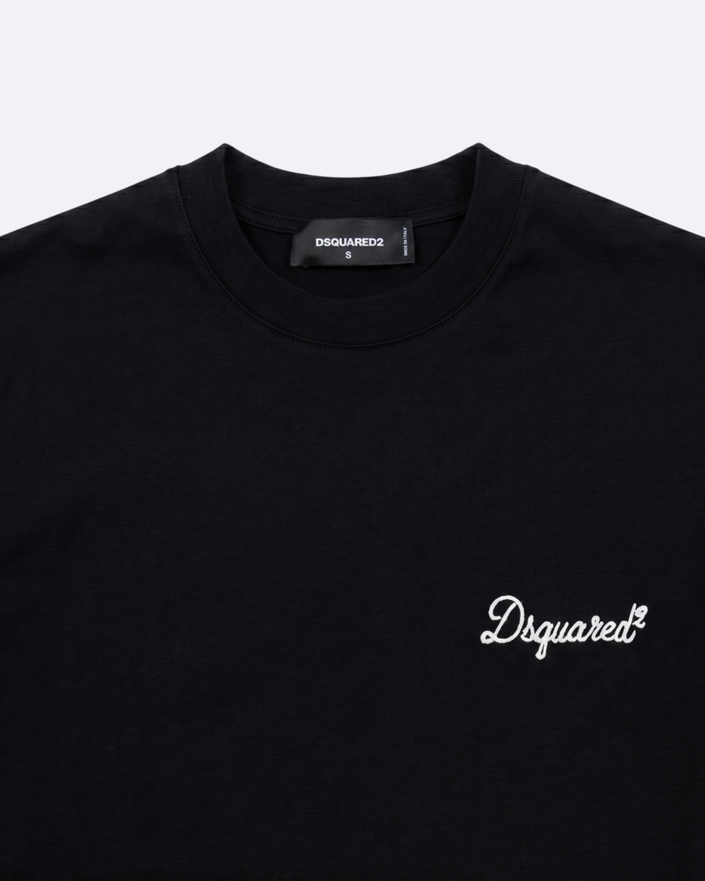 Dsquared2 - Handwritten Embroidery Logo T-Shirt - Black