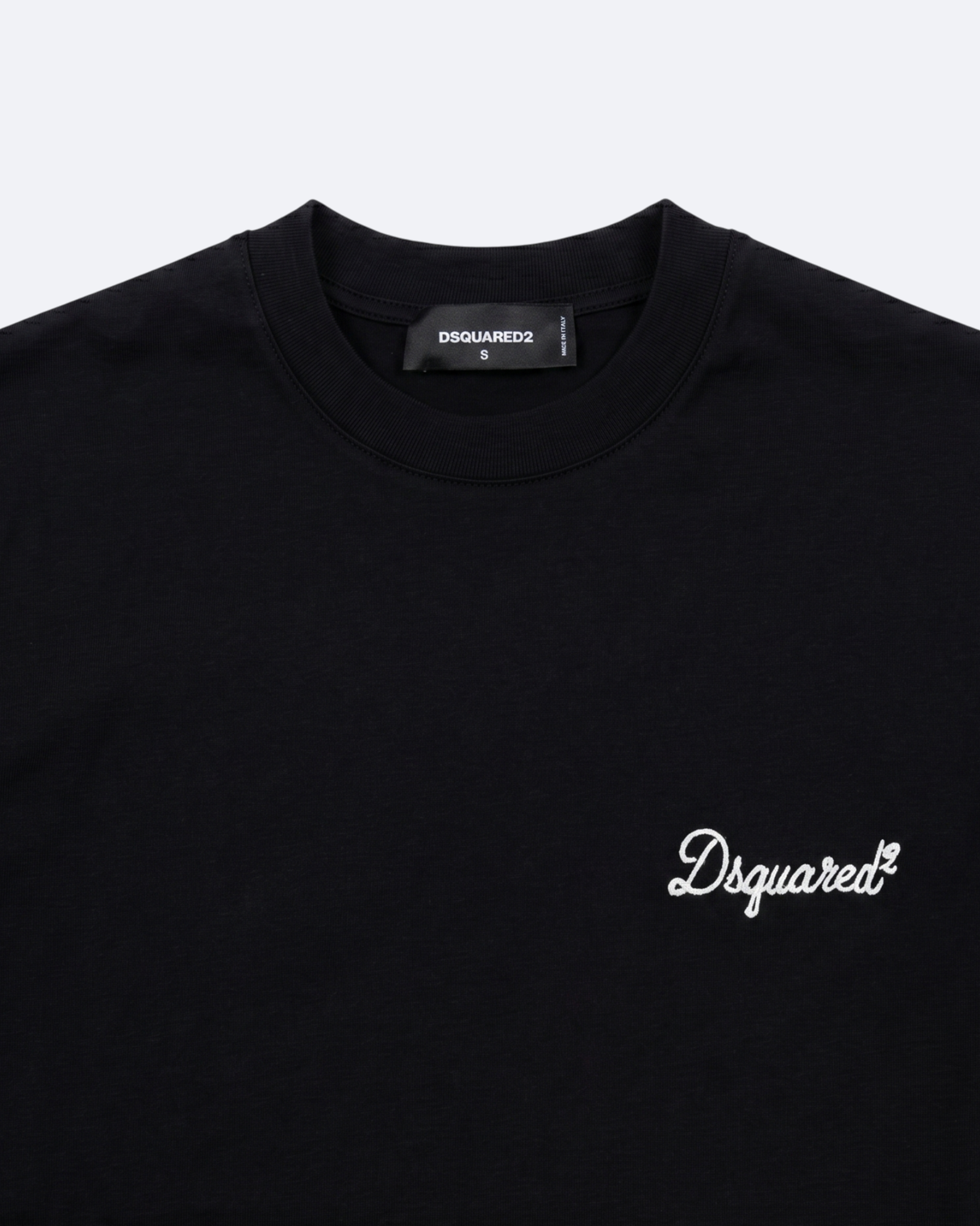 Dsquared2 - Handwritten Embroidery Logo T-Shirt - Black