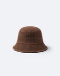 Miu Miu - Distressed Bucket Hat - Brown